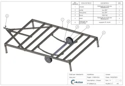 chassis for caravan