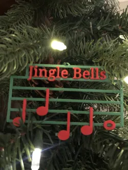 Christmas Song Ornaments - dual extrusion options