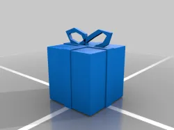 Christmas Tree Present Ornament