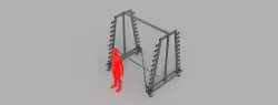 Coil rack for storing rolls