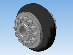 Coupling with flexible toroidal element
