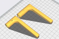 Door handle for 8mm square