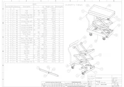 Drafting Of a Scissor lift