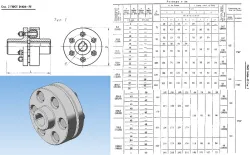 Elastic bush-pin coupling
