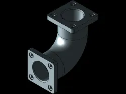 Elbow with bracket