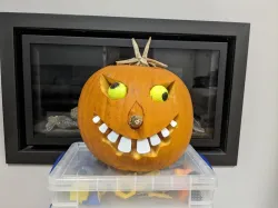 Funny Goofy Halloween Pumpkin Teeth Tooth