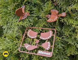 Gingerbread Birds Kit Cards