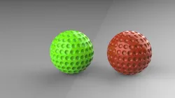 GULF BALL DESIGN IN SOLIDWORKS