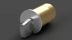 ILCO 7321 2" Turn-Knob Mortise Cylinder