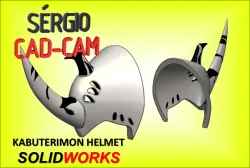 Kabuterimon helmet Sérgio CAD CAM