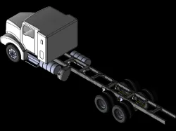 Kenworth T880 Truck and frame rails