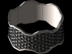 Leaf Pattern on Ring