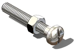M6 x 1.0 Nut and Bolt