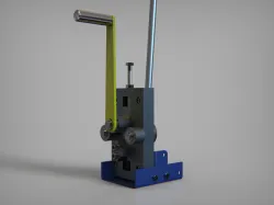 Metal strip bending device