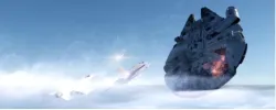 Millenium Falcon / Halcon Milenario vs F16 & F35