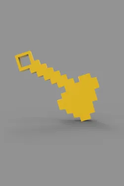 Minecraft axe keychain