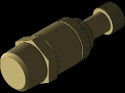 PNEUMATIC EXHAUST ADJUSTABLE SILENCER G ¼" MALE