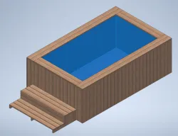 Pool made with pallets