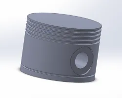 Precision Engine Piston Model