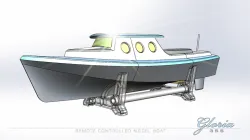 printable RC boat - GLORIA