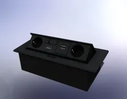 prise électrique + USB - Emuca Atom 26 EU