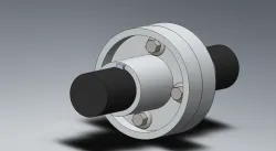 Protected Type Flange Coupling for Joining of Two Shafts of