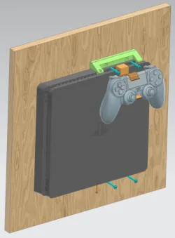 PS4 DualShock Controller and Console Wall Mount