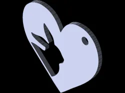 Rabbit love Laser Cut