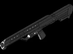 RUGER 10/22 3D PRINT BULLPUP RIFLE STOCK SCI-FI 1.0