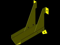 Sabots de protection montant rack