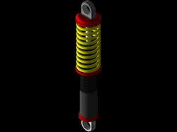 Shock absorber with dynamic spring