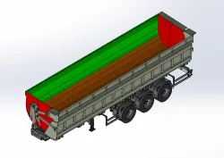 Side Tipper Trailer (25 tons) - Yana Devirmeli Damper (25ton)