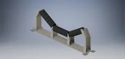 Simple design of idler roller conveyor