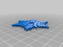 Snowflake Christmas tree ornament