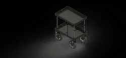 SolidWorks 3D Design and Assembly of a Aluminum Trolley