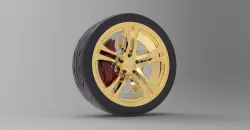 Sports Car Alloy wheel assembly