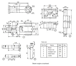 Steam Engine Crosshead in Solidworks