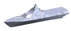 Swedish Stealth Corvette Ship Model Toy