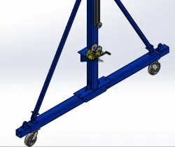 Telescopic hoist gantry crane