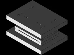 TENSILE TEST SAMPLE MOLD.