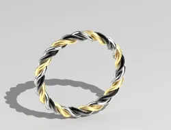 Tri-spiral ring