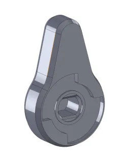 Valve knob 90 deg with stop