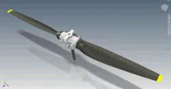 Variable pitch propeller for Flying quad bike "BilaMukha"