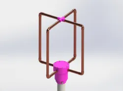 Vertically Polarized Moxon Switched Array 'Turnstile' Antenna
