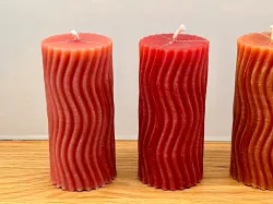 wavey candle wax mold