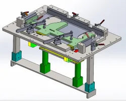 WELD JIG FOR AN AUTO PART