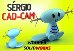 Wooper Pokemon  - Sergio CAD CAM.