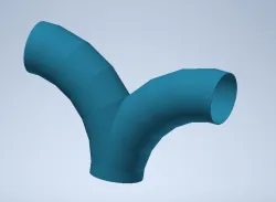 Y pipe junction