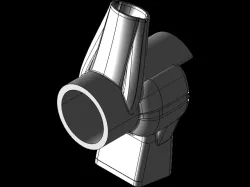 2-cycle engine port structure shell