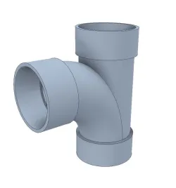 2 Inches PVC Large Radius Tee (D-LT) fitting